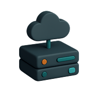 3D rendering of cloud servers